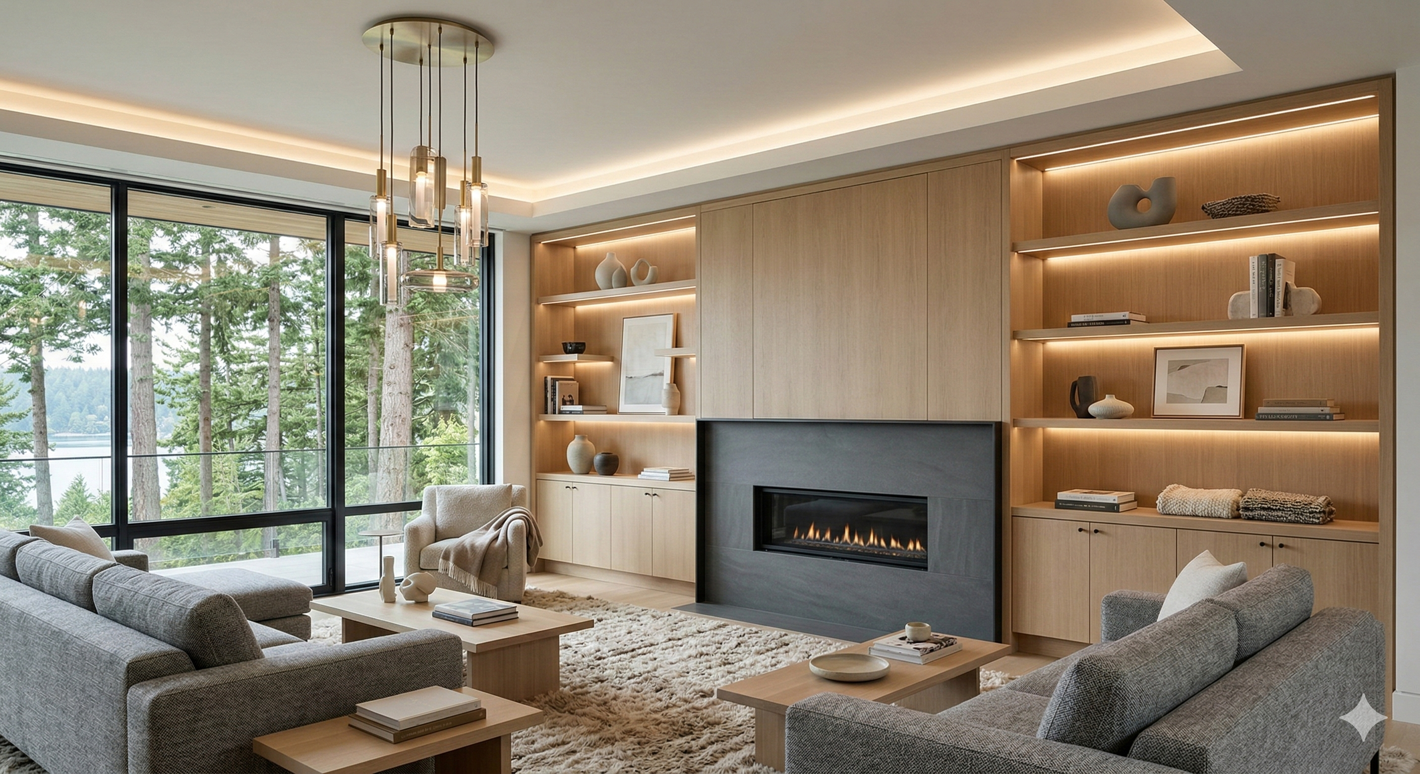 Built-in millwork craftsmanship detail