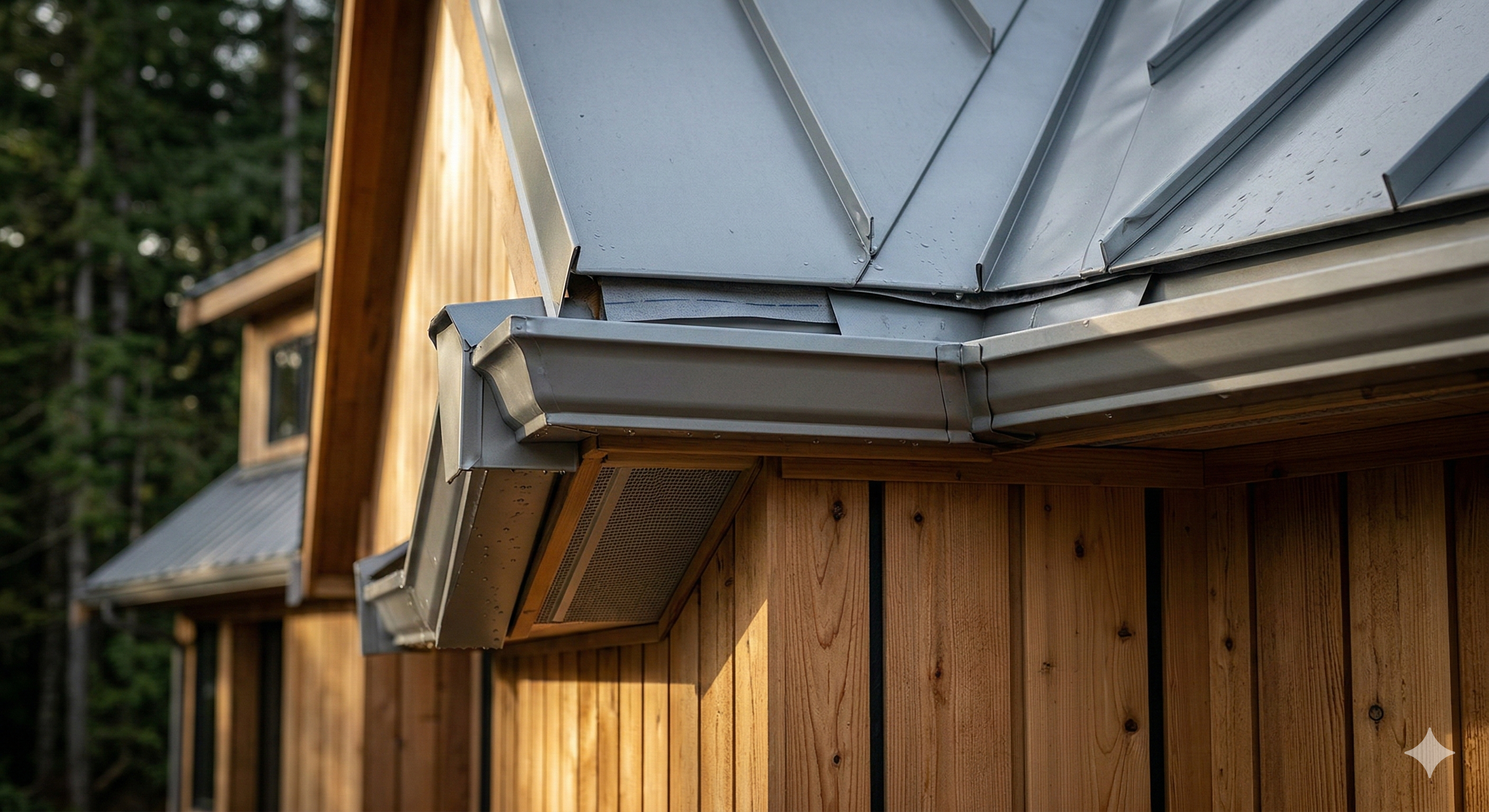 Roofing and siding craftsmanship detail